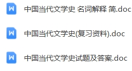 中国当代文学史